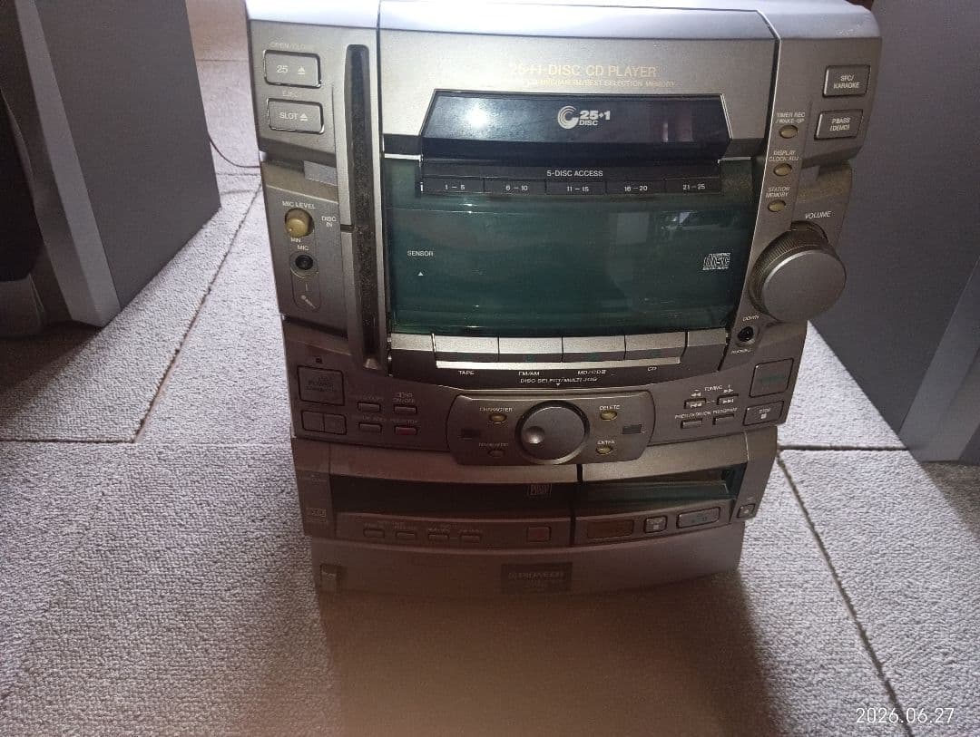 Pioneer Cd, Md Cassette Decks Xr-P5Md 25+1 Disc