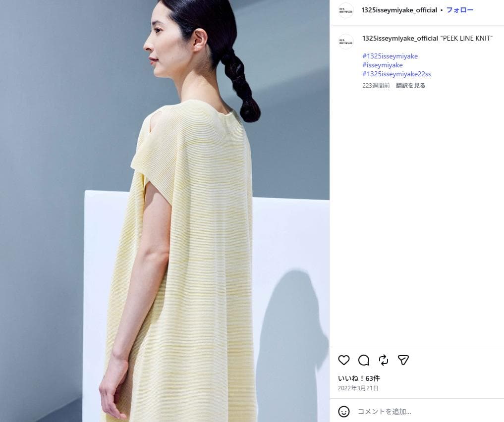 Issey Miyake Sleeveless 1325 22Ss Peek Link Knit