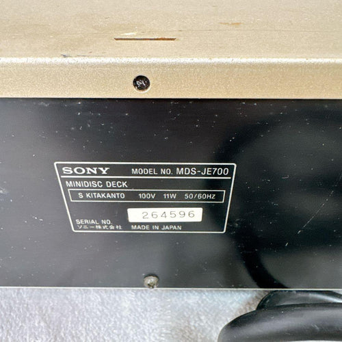 Sony Cd, Md Cassette Decks B77 Mds-Je700