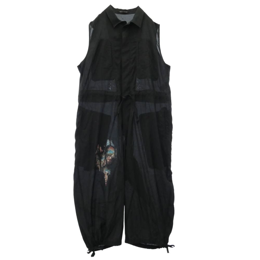 Overalls Yohji Yamamoto Pour Homme 26Ss Hp-I06-860 Cu/C Lawn Message Printed 1