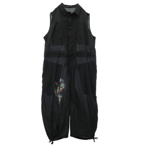 Overalls Yohji Yamamoto Pour Homme 26Ss Hp-I06-860 Cu/C Lawn Message Printed 1