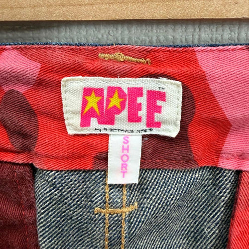 Apee By A Bathing Ape Other 1118 Bape Logo Denim Cropped Pants