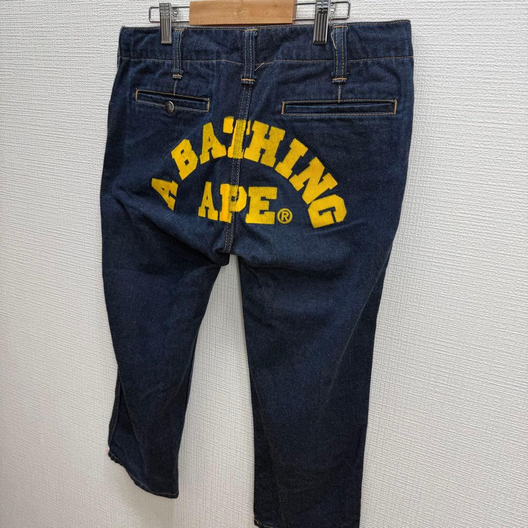 Apee By A Bathing Ape Other 1118 Bape Logo Denim Cropped Pants