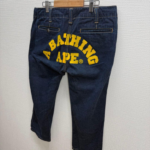 Apee By A Bathing Ape Other 1118 Bape Logo Denim Cropped Pants