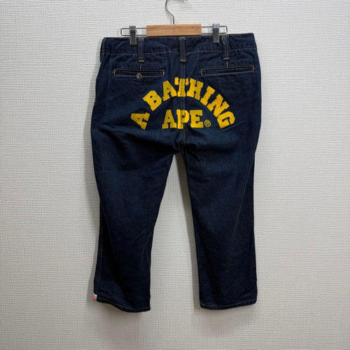 Apee By A Bathing Ape Other 1118 Bape Logo Denim Cropped Pants