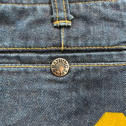 Apee By A Bathing Ape Other 1118 Bape Logo Denim Cropped Pants