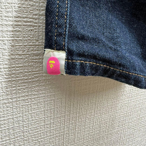 Apee By A Bathing Ape Other 1118 Bape Logo Denim Cropped Pants