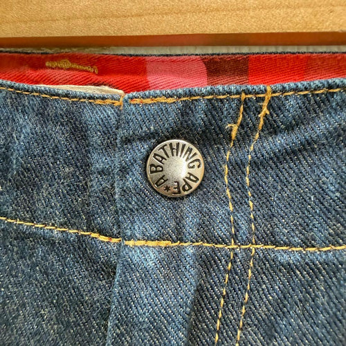 Apee By A Bathing Ape Other 1118 Bape Logo Denim Cropped Pants