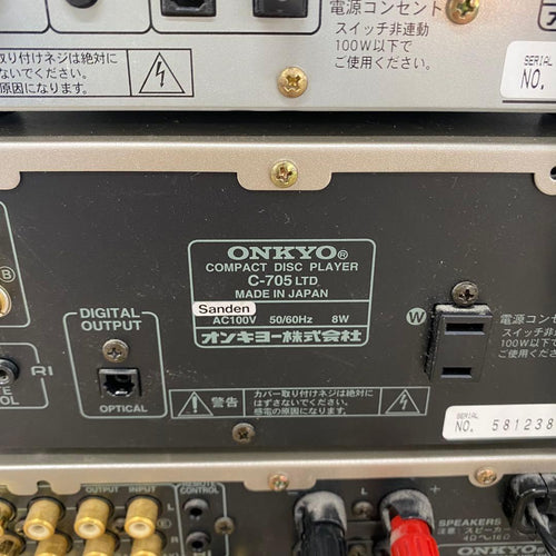 Onkyo Mini Component Systems A-909Ltd C-705Ltd Md-105 E883