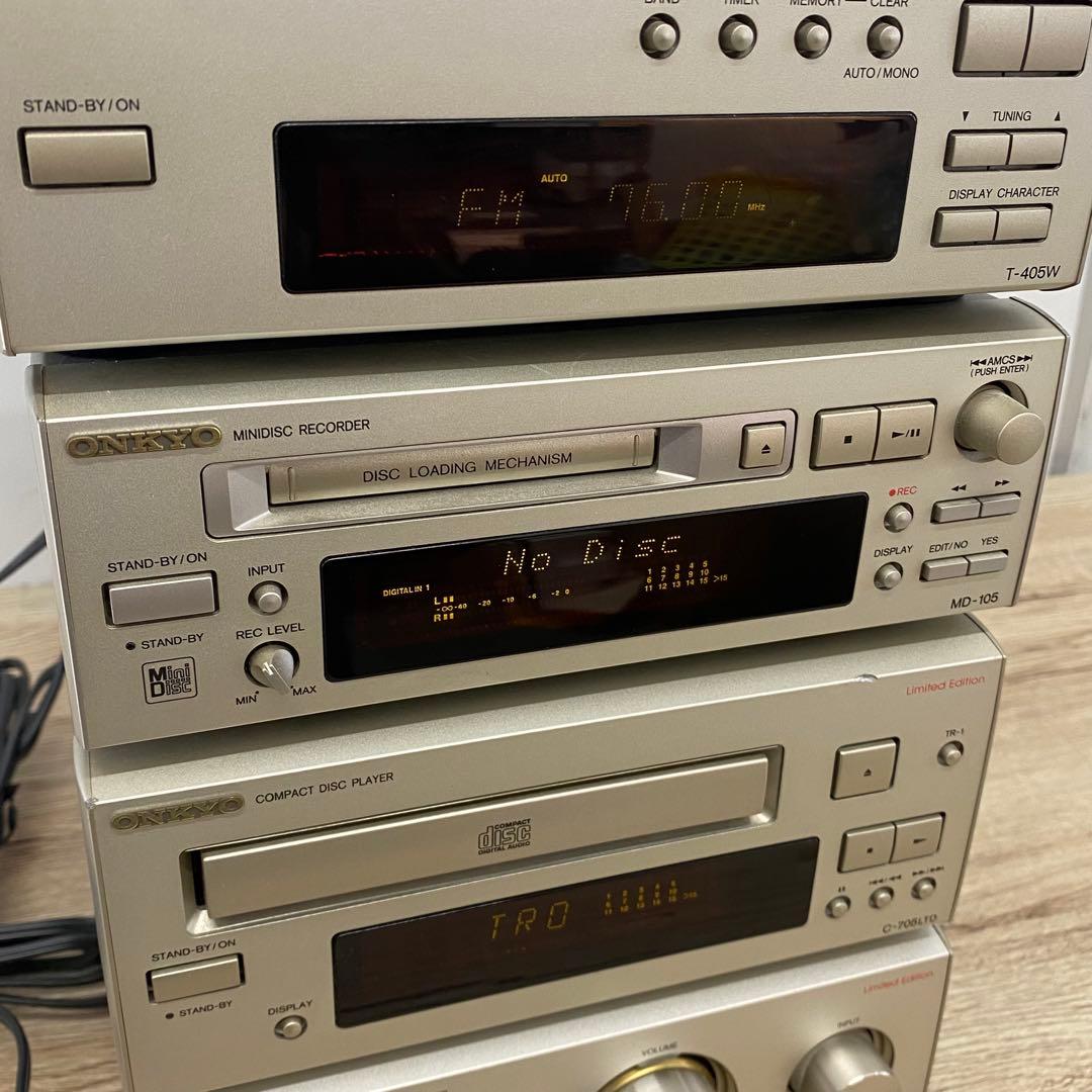 Onkyo Mini Component Systems A-909Ltd C-705Ltd Md-105 E883