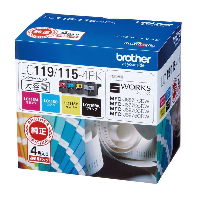 Brother Ink Cartridge/Refilled 4 Lc119/115-4Pk
