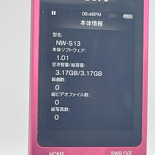 Sony Digital Audio Player Walkman Nw-S13 4Gb