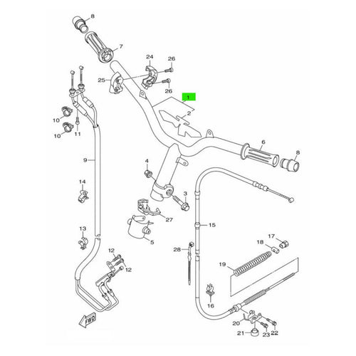 Yamaha Motor Handle Z Axis Sed7J 2Ts-Xf611-00
