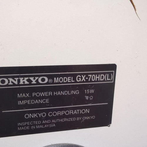 Onkyo Pc Speaker Gx-70Hd