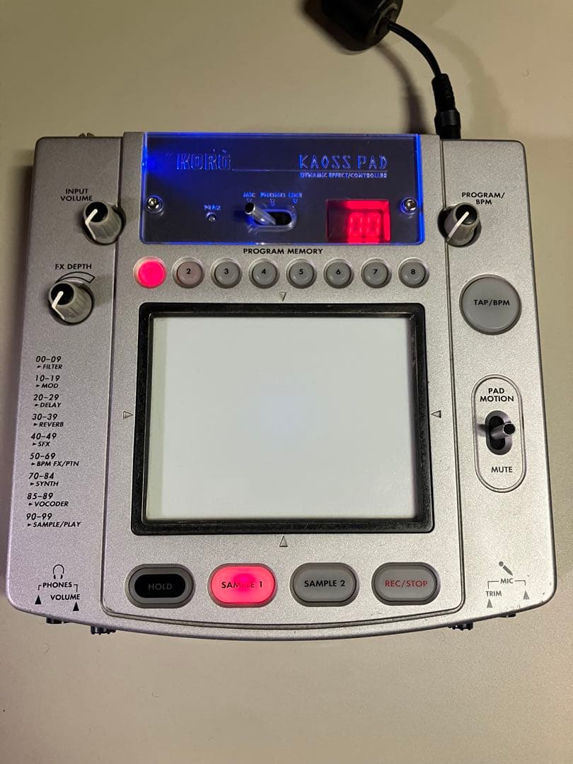 Korg Expansion Pad Sampler Effector Kaoss Kp2