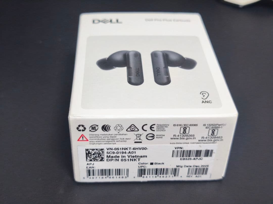 Wireless Earphones Dell Pro Plus Earbuds Zoom Black