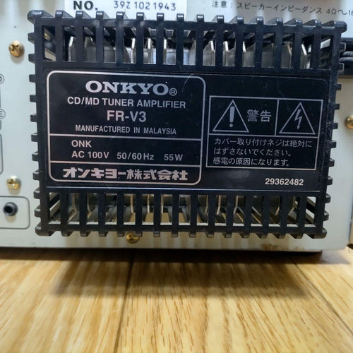 Onkyo Cd, Md Cassette Decks Cd/Md Fr-V3