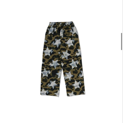 A Bathing Ape Jogger Pants Sweatpants Bape Sta Over Camo Crystal