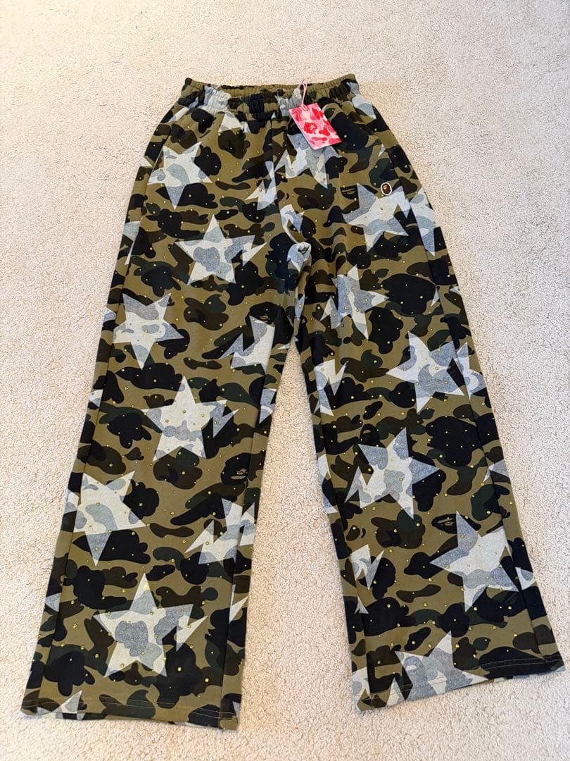 A Bathing Ape Jogger Pants Sweatpants Bape Sta Over Camo Crystal