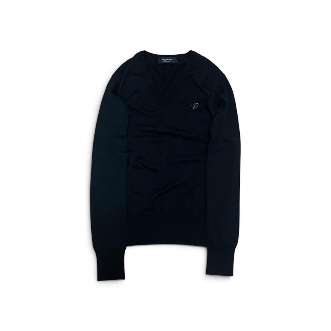 Viktor Rolf Knitted Tops Sweaters 00S Archive Wax Seal Knit