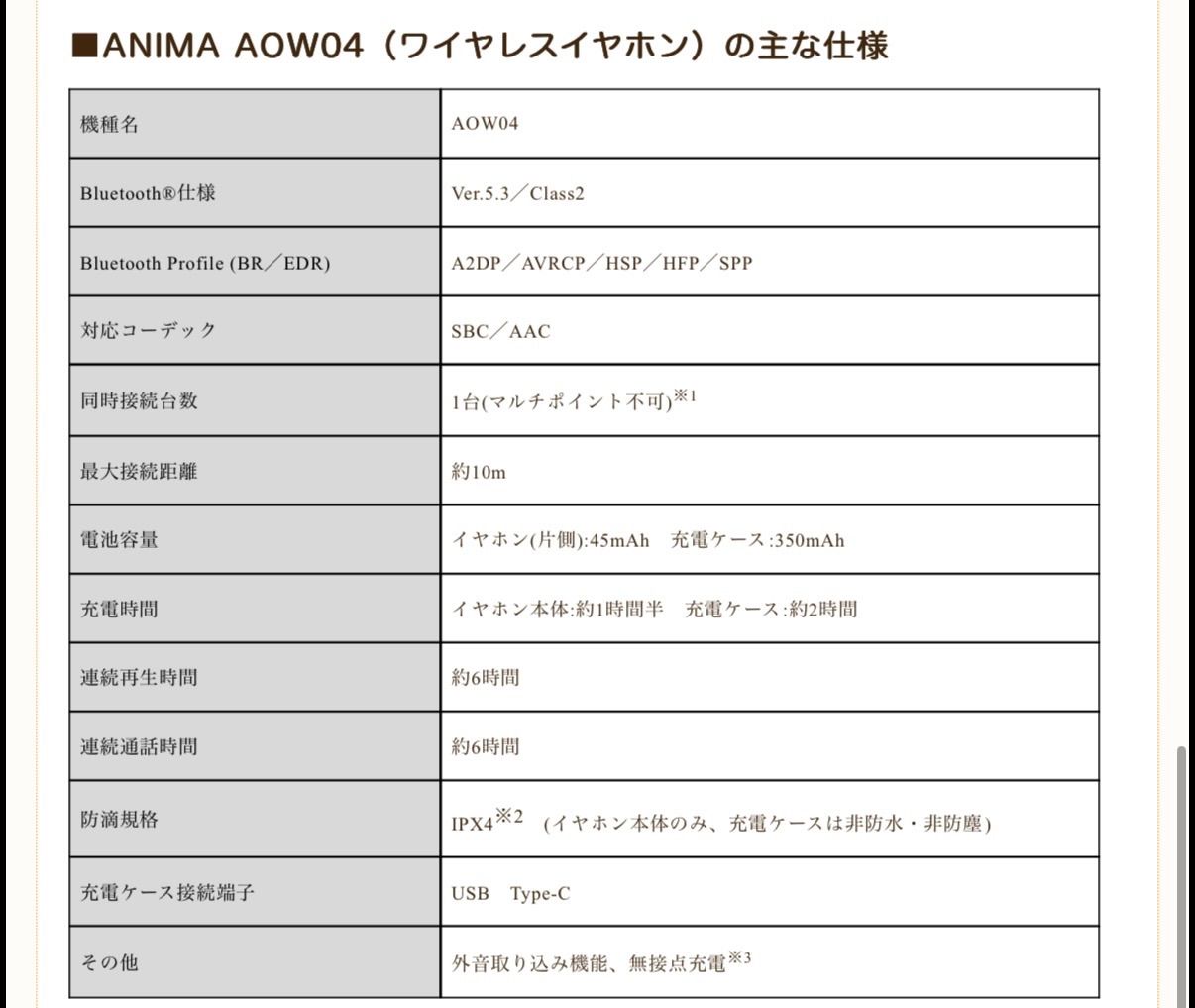 Onkyo Wireless Earphone Aow04 Seed