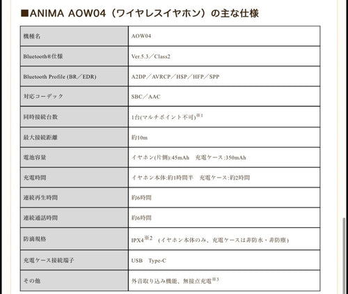 Onkyo Wireless Earphone Aow04 Seed