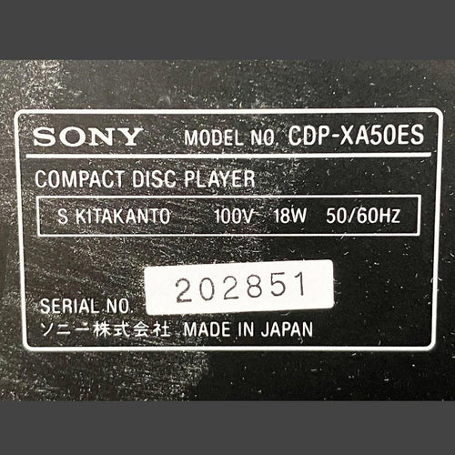 Sony Cd Sacd Players Xa50Es