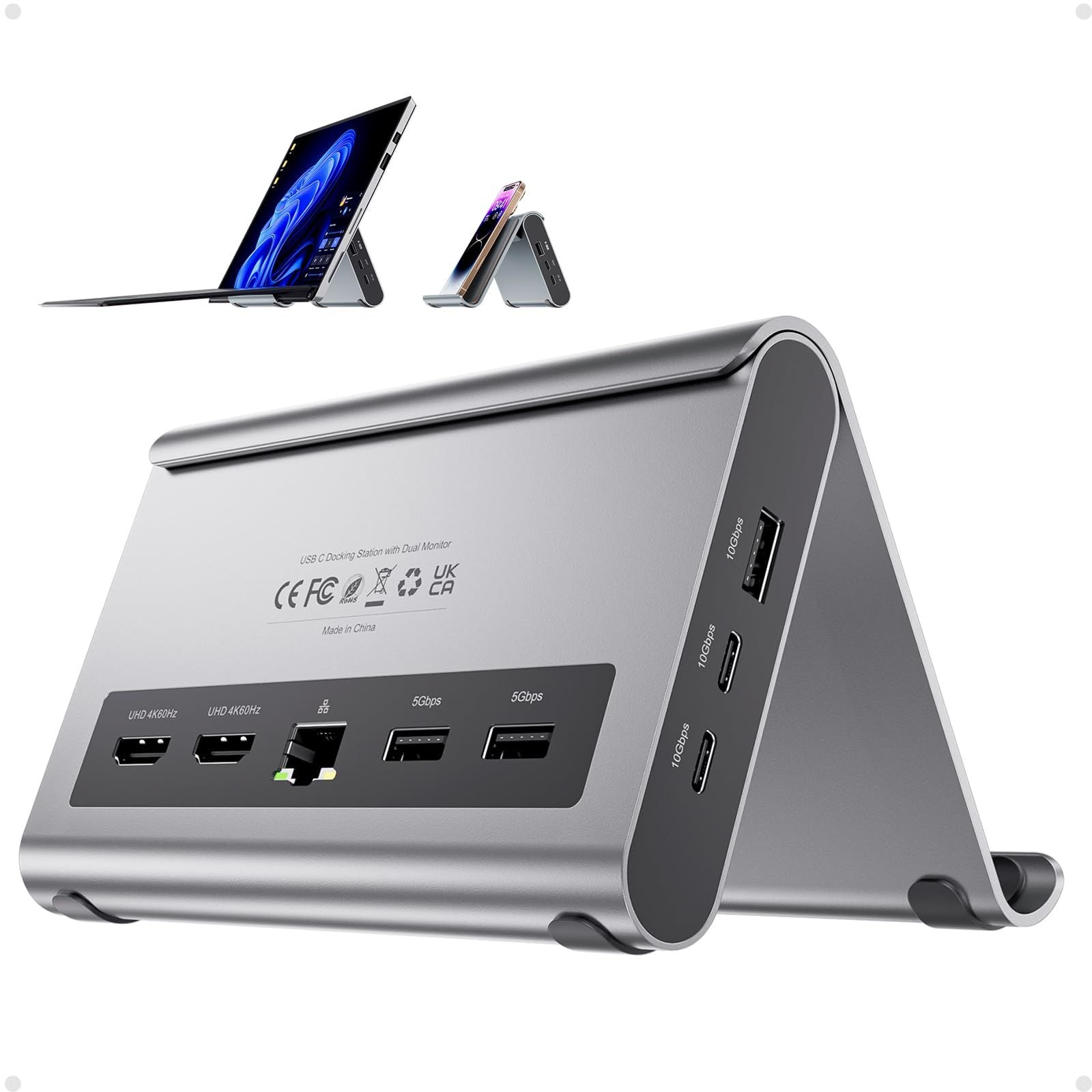 Others R Usb C Windows Pulwtop 2 Hdmi 4K 60Hz Usb-C/A 10Gbps X 3 Usb-A 5Gbps