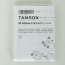 Tamron Lens (Zoom) 50-400Mm F/4.5-6.3 Di Iii Vc Vxd (Model A067) Z Nikon