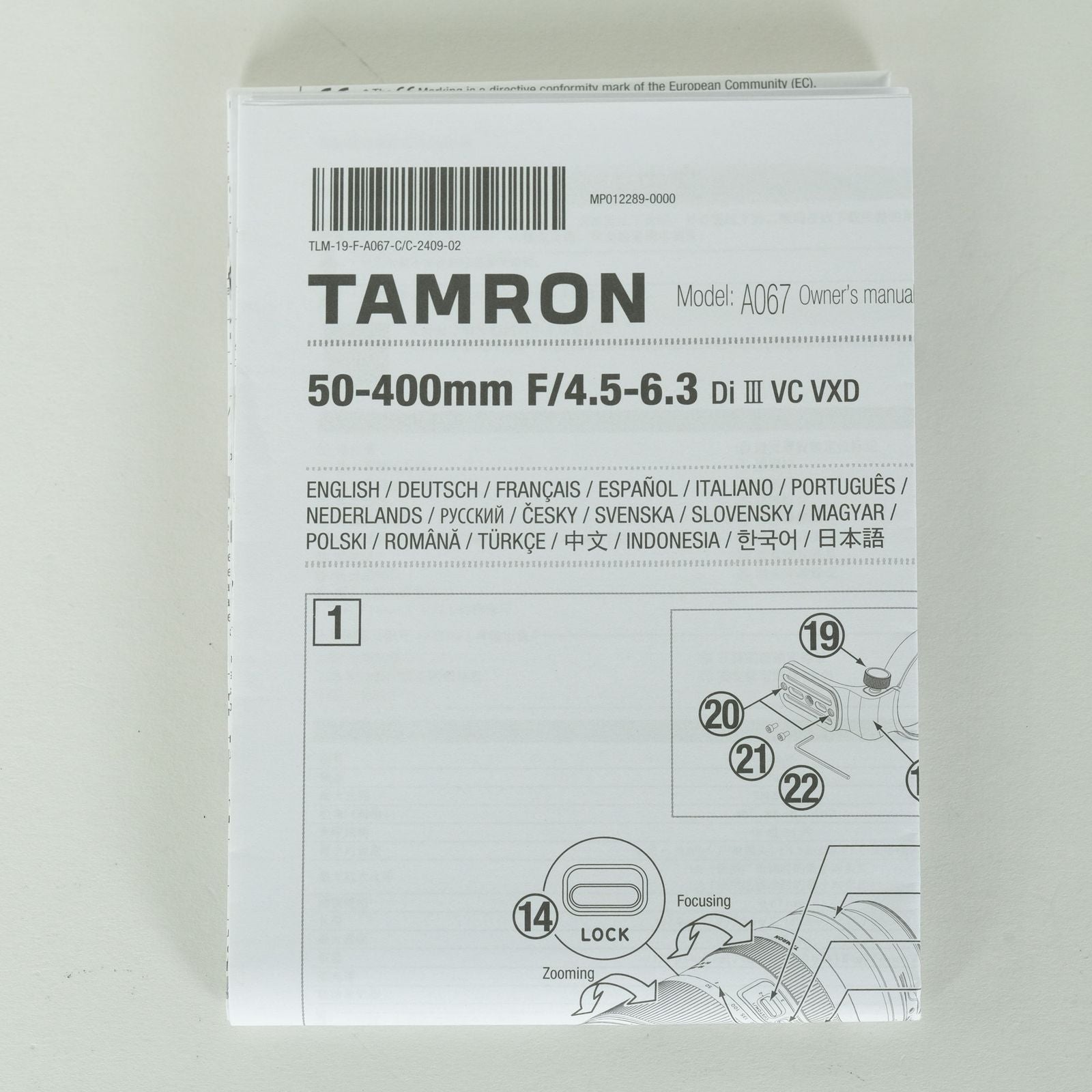 Tamron Lens (Zoom) 50-400Mm F/4.5-6.3 Di Iii Vc Vxd (Model A067) Z Nikon