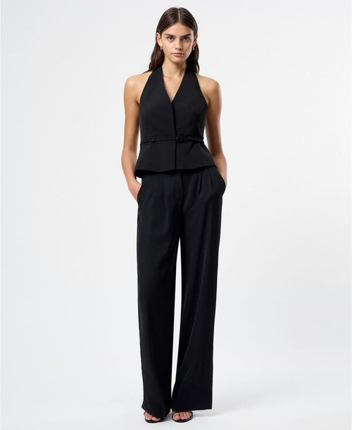 Fcuk Long Sleeve V French Connection Womens Harry Suiting Belted Halter Vneck