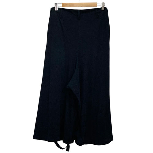Yohji Yamamoto Saruel Pants Technorama Cotton With Gathered Front Hem