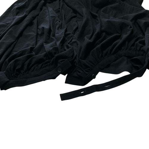 Yohji Yamamoto Saruel Pants Technorama Cotton With Gathered Front Hem