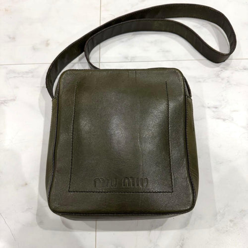 Miu Shoulder Bags Miumiu Archive Leather Bag 15