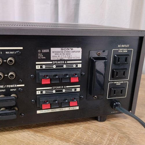 Sony Integrated Amplifiers Ta-4650