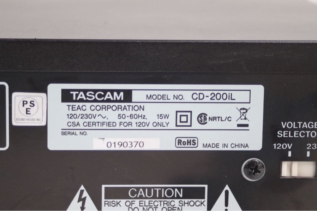Tascam Cd Sacd Players Cd-200Il