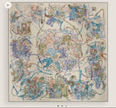 Hermes Stoles Shawls 140 Naturel Bleu Petrole
