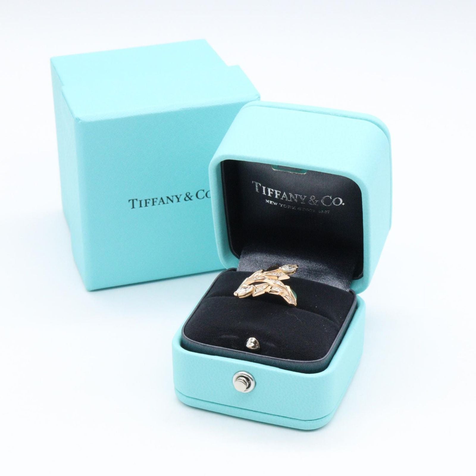 Tiffany Ring Co #8.5 K18Pg