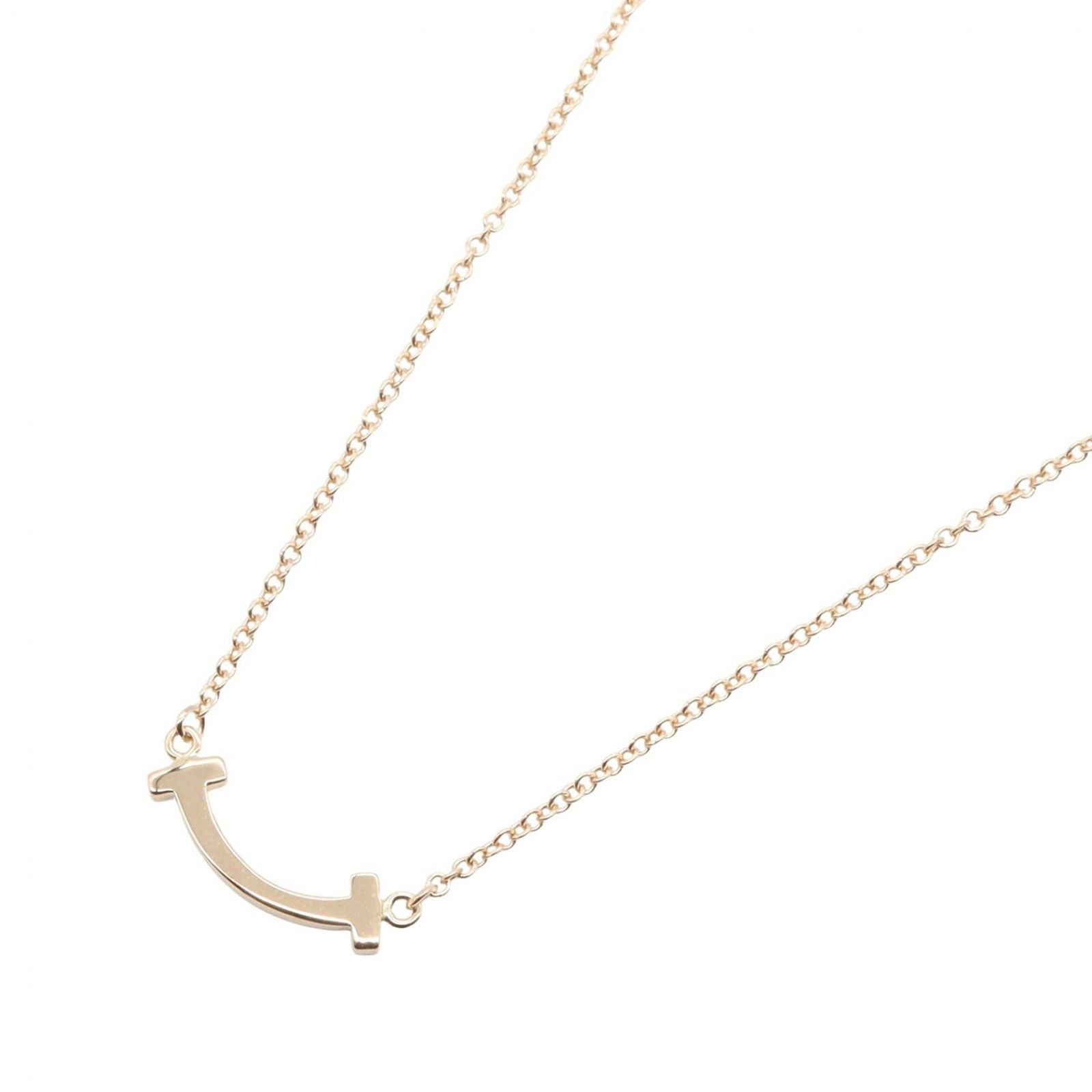 Tiffany Necklace Co T 62617721 40.5/45.5 K18Pg Used A