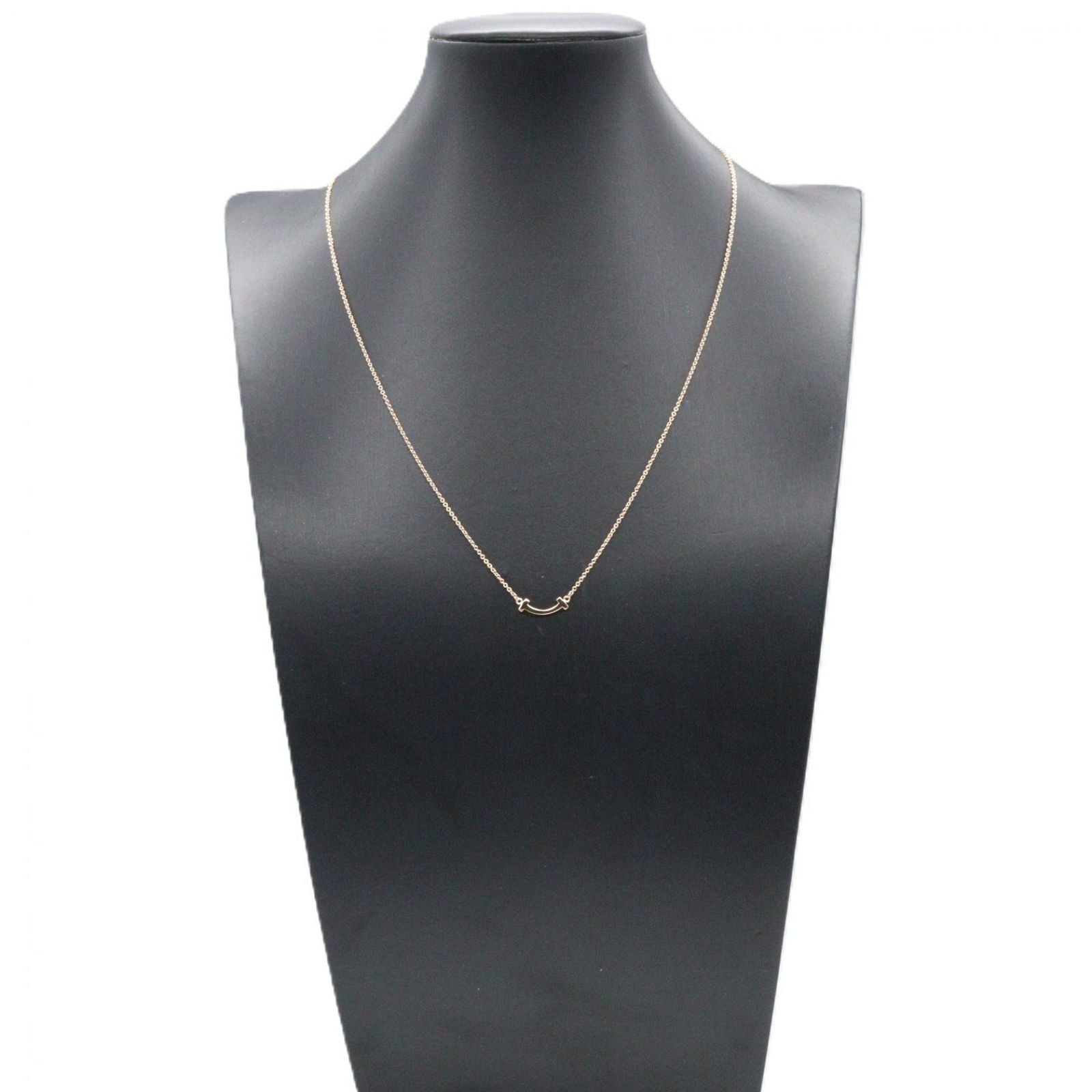Tiffany Necklace Co T 62617721 40.5/45.5 K18Pg Used A