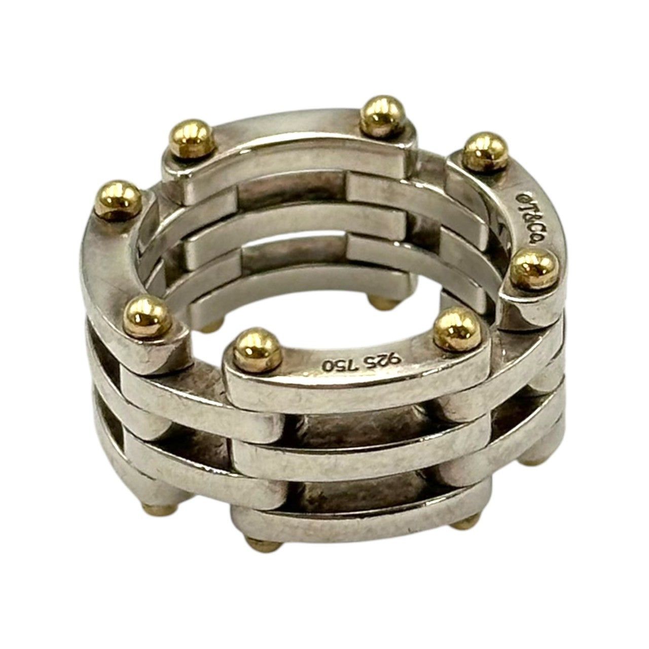 Tiffany Ring Co.( Silver Gold Two-Tone Gate 10