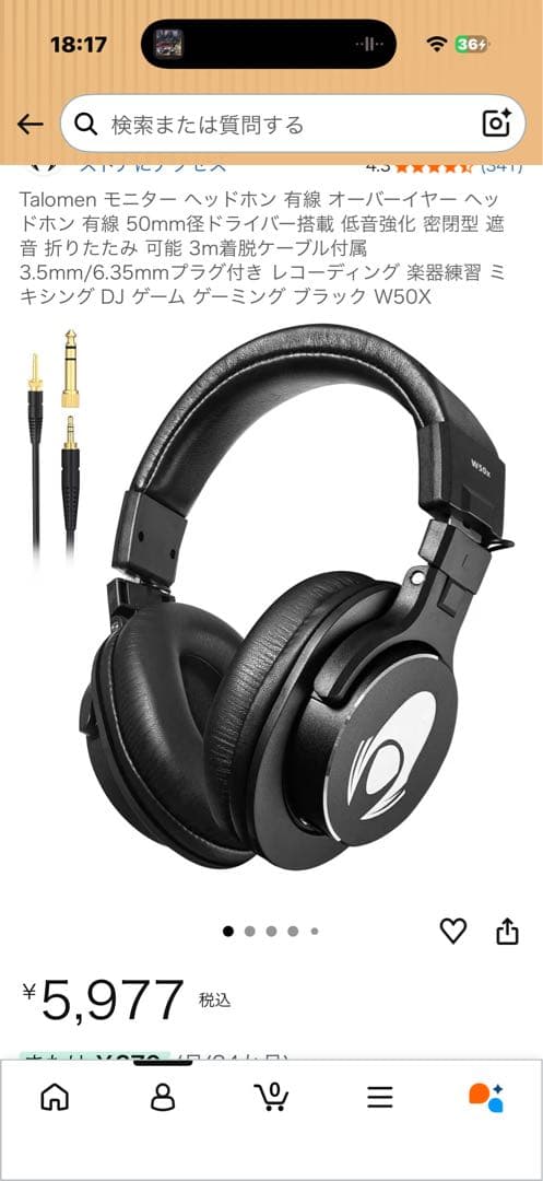 Wired Headphone W50X