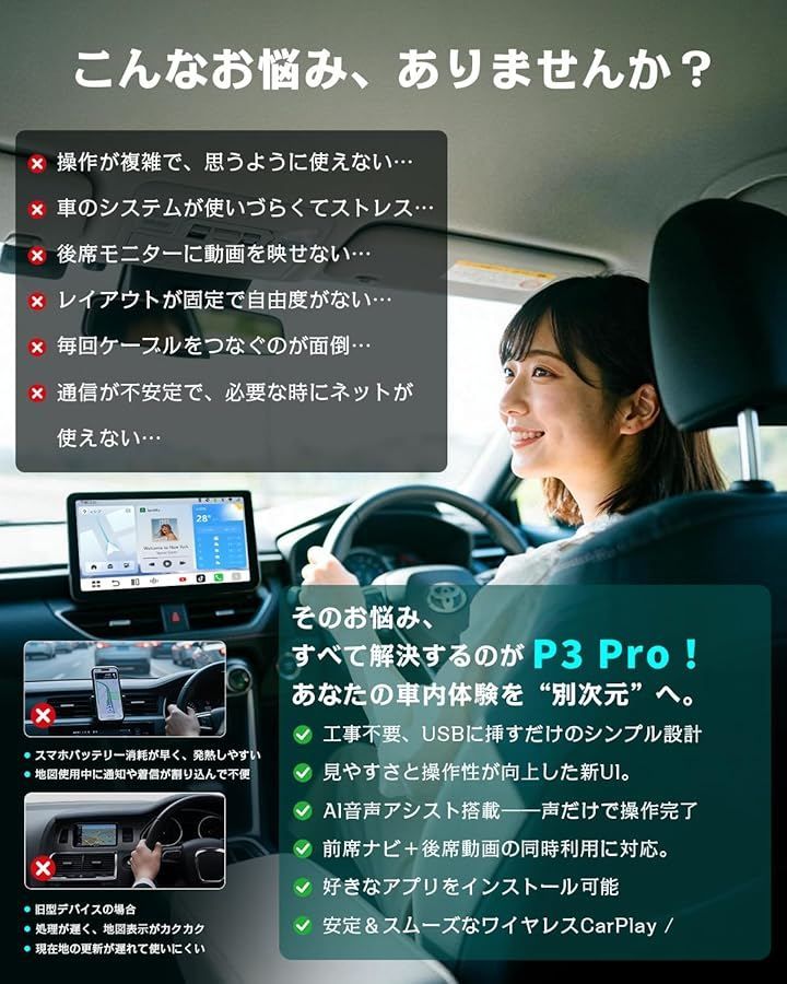 Others Ottocast P3 Pro Ottoaibox 2025 8Gb 128Gb Android 13 Carplay