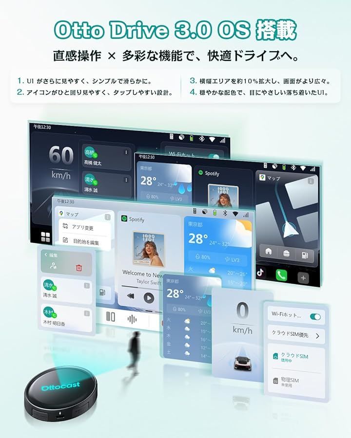 Others Ottocast P3 Pro Ottoaibox 2025 8Gb 128Gb Android 13 Carplay