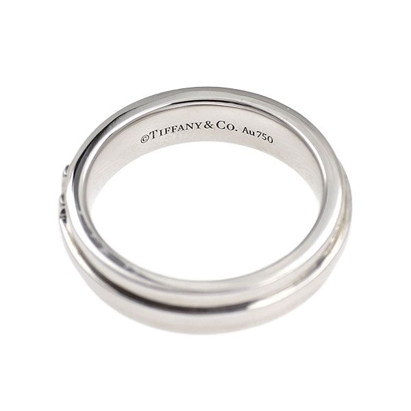 Tiffany Ring K18Wg T Two
