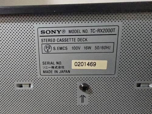 Sony Cd, Md Cassettes Platines Rx2000T 04