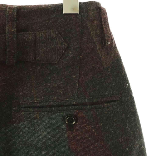 Y'S Others 24Aw Raised C/W Twill Pealed Check Pt Double Tuck Wide Pants 1 /Do Os