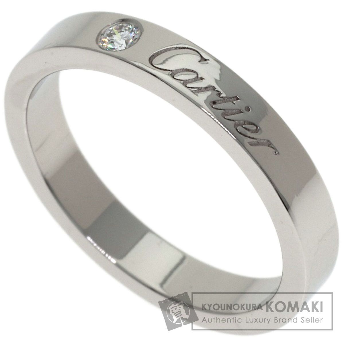 Cartier Ring C 1P #50 Pt950
