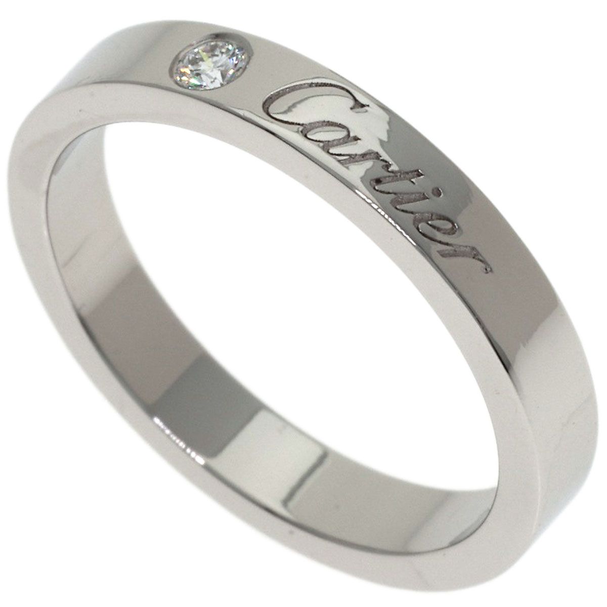 Cartier Ring C 1P #50 Pt950