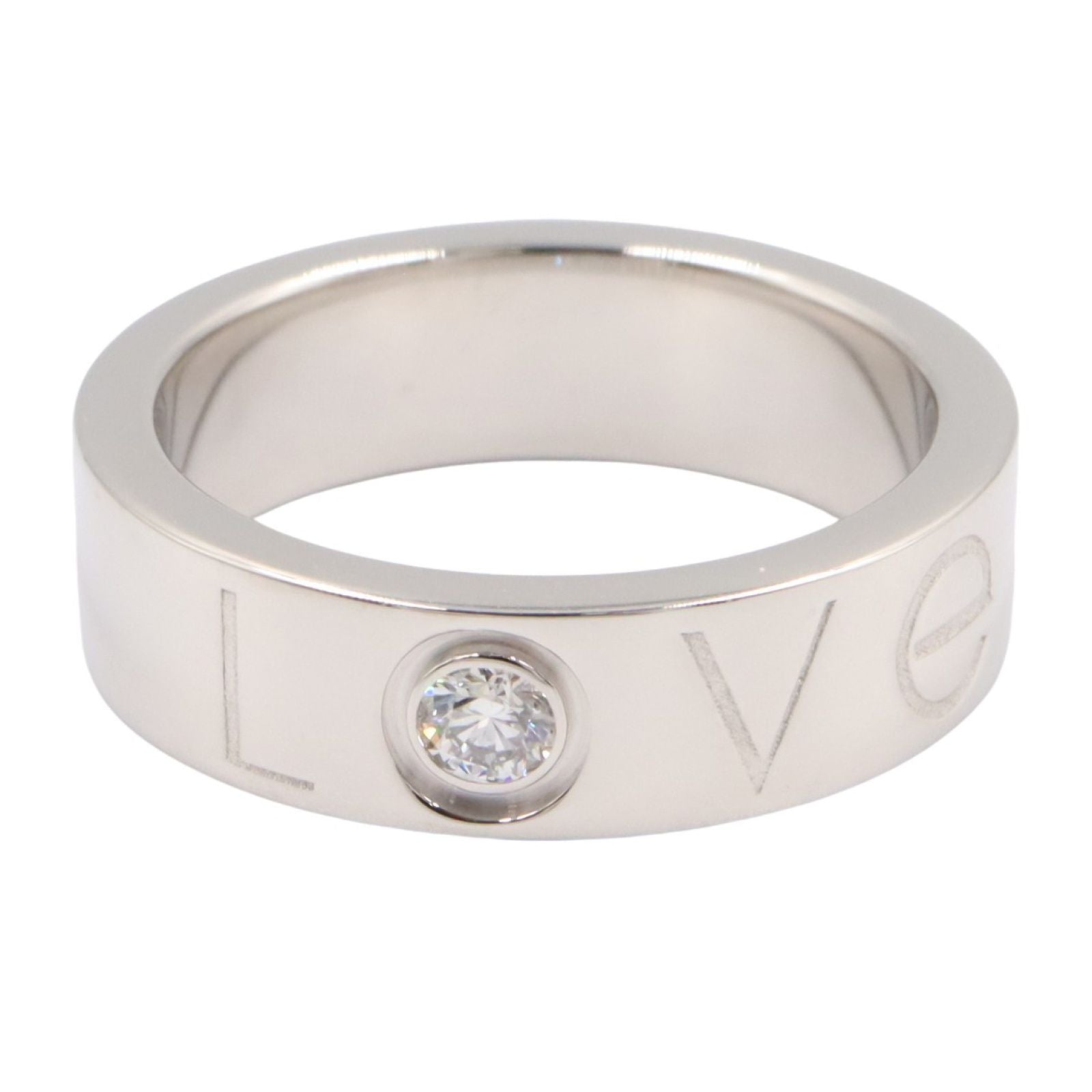 Cartier Ring 2006 1P K18Wg 1Pd